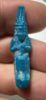 Picture of ANCIENT EGYPT.  BEAUTIFUL COLOR. GRECO - ROMAN - FAIENCE ISIS NURSING HORUS AMULET . 300 B.C - 100 A.D