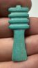 Picture of ANCIENT EGYPT.  BEAUTIFUL COLOR. GRECO - ROMAN - FAIENCE DJED PILLAR AMULET . 300 B.C - 100 A.D
