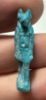 Picture of ANCIENT EGYPT.  BEAUTIFUL COLOR. GRECO - ROMAN - FAIENCE ANUBIS AMULET . 300 B.C - 100 A.D