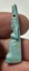 Picture of ANCIENT EGYPT.  BEAUTIFUL COLOR. GRECO - ROMAN - FAIENCE ISIS NURSING HORUS AMULET . 300 B.C - 100 A.D