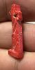 Picture of ANCIENT EGYPT.  VERY RARE RED COLOR. GRECO - ROMAN - FAIENCE TAWERET AMULET . 300 B.C - 100 A.D