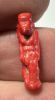 Picture of ANCIENT EGYPT.  VERY RARE RED COLOR. GRECO - ROMAN - FAIENCE THOTH AMULET . 300 B.C - 100 A.D