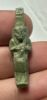 Picture of ANCIENT EGYPT.  BEAUTIFUL COLOR. GRECO - ROMAN - FAIENCE ISIS NURSING HORUS AMULET . 300 B.C - 100 A.D