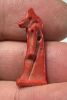 Picture of ANCIENT EGYPT.  VERY RARE RED COLOR. GRECO - ROMAN - FAIENCE ANUBIS AMULET . 300 B.C - 100 A.D