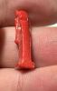 Picture of ANCIENT EGYPT.  VERY RARE RED COLOR. GRECO - ROMAN - FAIENCE ANUBIS AMULET . 300 B.C - 100 A.D
