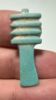 Picture of ANCIENT EGYPT.  BEAUTIFUL COLOR. GRECO - ROMAN - FAIENCE DJED PILLAR AMULET . 300 B.C - 100 A.D