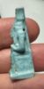Picture of ANCIENT EGYPT.  BEAUTIFUL COLOR. GRECO - ROMAN - FAIENCE ISIS NURSING HORUS AMULET . 300 B.C - 100 A.D