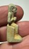 Picture of ANCIENT EGYPT.  BEAUTIFUL COLOR. GRECO - ROMAN - FAIENCE ISIS NURSING HORUS AMULET . 300 B.C - 100 A.D