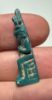 Picture of ANCIENT EGYPT.  BEAUTIFUL COLOR. GRECO - ROMAN - FAIENCE ISIS NURSING HORUS AMULET . 300 B.C - 100 A.D