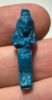 Picture of ANCIENT EGYPT.  BEAUTIFUL COLOR. GRECO - ROMAN - FAIENCE ISIS NURSING HORUS AMULET . 300 B.C - 100 A.D