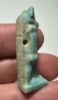 Picture of ANCIENT EGYPT.  BEAUTIFUL COLOR. GRECO - ROMAN - FAIENCE ANUBIS AMULET . 300 B.C - 100 A.D