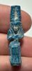 Picture of ANCIENT EGYPT.  BEAUTIFUL COLOR. GRECO - ROMAN - FAIENCE ISIS NURSING HORUS AMULET . 300 B.C - 100 A.D