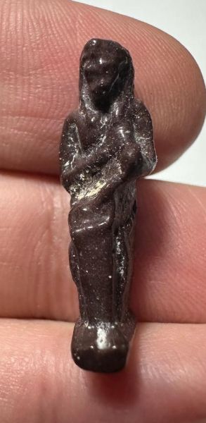 Picture of ANCIENT EGYPT.  BEAUTIFUL COLOR. GRECO - ROMAN - FAIENCE ISIS NURSING HORUS AMULET . 300 B.C - 100 A.D