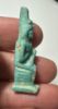 Picture of ANCIENT EGYPT.  BEAUTIFUL COLOR. GRECO - ROMAN - FAIENCE ISIS NURSING HORUS AMULET . 300 B.C - 100 A.D
