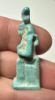 Picture of ANCIENT EGYPT.  BEAUTIFUL COLOR. GRECO - ROMAN - FAIENCE ISIS NURSING HORUS AMULET . 300 B.C - 100 A.D