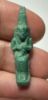 Picture of ANCIENT EGYPT.  BEAUTIFUL COLOR. GRECO - ROMAN - FAIENCE ISIS NURSING HORUS AMULET . 300 B.C - 100 A.D