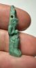 Picture of ANCIENT EGYPT.  BEAUTIFUL COLOR. GRECO - ROMAN - FAIENCE ISIS NURSING HORUS AMULET . 300 B.C - 100 A.D