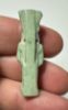 Picture of ANCIENT EGYPT.  BEAUTIFUL COLOR. GRECO - ROMAN - FAIENCE ISIS NURSING HORUS AMULET . 300 B.C - 100 A.D