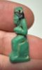 Picture of ANCIENT EGYPT.  BEAUTIFUL COLOR. GRECO - ROMAN - FAIENCE ISIS NURSING HORUS AMULET . 300 B.C - 100 A.D