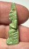 Picture of ANCIENT EGYPT.  BEAUTIFUL COLOR. GRECO - ROMAN - FAIENCE ISIS NURSING HORUS AMULET . 300 B.C - 100 A.D