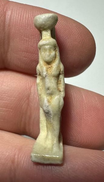 Picture of ANCIENT EGYPT.  BEAUTIFUL COLOR. GRECO - ROMAN - FAIENCE  AMULET . 300 B.C - 100 A.D