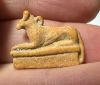 Picture of ANCIENT EGYPT.  BEAUTIFUL COLOR. GRECO - ROMAN - FAIENCE ANUBIS AMULET . 300 B.C - 100 A.D