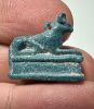 Picture of ANCIENT EGYPT.  BEAUTIFUL COLOR. GRECO - ROMAN - FAIENCE ANUBIS AMULET . 300 B.C - 100 A.D