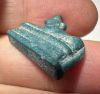 Picture of ANCIENT EGYPT.  BEAUTIFUL COLOR. GRECO - ROMAN - FAIENCE ANUBIS AMULET . 300 B.C - 100 A.D