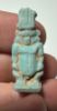 Picture of ANCIENT EGYPT.  BEAUTIFUL COLOR. GRECO - ROMAN - FAIENCE BES AMULET . 300 B.C - 100 A.D