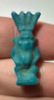 Picture of ANCIENT EGYPT.  BEAUTIFUL COLOR. GRECO - ROMAN - FAIENCE BES AMULET . 300 B.C - 100 A.D