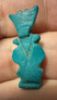 Picture of ANCIENT EGYPT.  BEAUTIFUL COLOR. GRECO - ROMAN - FAIENCE BES AMULET . 300 B.C - 100 A.D