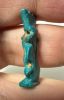 Picture of ANCIENT EGYPT.  BEAUTIFUL COLOR. GRECO - ROMAN - FAIENCE BES AMULET . 300 B.C - 100 A.D