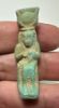 Picture of ANCIENT EGYPT.  BEAUTIFUL COLOR. GRECO - ROMAN - FAIENCE ISIS NURSING HORUS AMULET . 300 B.C - 100 A.D