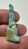 Picture of ANCIENT EGYPT.  BEAUTIFUL COLOR. GRECO - ROMAN - FAIENCE ISIS NURSING HORUS AMULET . 300 B.C - 100 A.D