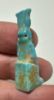 Picture of ANCIENT EGYPT.  BEAUTIFUL COLOR. GRECO - ROMAN - FAIENCE ISIS NURSING HORUS AMULET . 300 B.C - 100 A.D