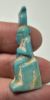 Picture of ANCIENT EGYPT.  BEAUTIFUL COLOR. GRECO - ROMAN - FAIENCE ISIS NURSING HORUS AMULET . 300 B.C - 100 A.D