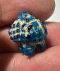 Picture of ANCIENT EGYPT.  BEAUTIFUL COLOR. GRECO - ROMAN - FAIENCE HEDGEHOG AMULET . 300 B.C - 100 A.D