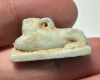 Picture of ANCIENT EGYPT.  BEAUTIFUL COLOR. GRECO - ROMAN - FAIENCE CAT AMULET . 300 B.C - 100 A.D