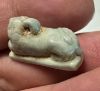 Picture of ANCIENT EGYPT.  BEAUTIFUL COLOR. GRECO - ROMAN - FAIENCE CAT AMULET . 300 B.C - 100 A.D