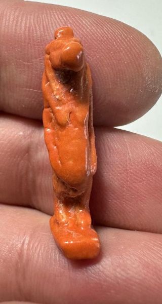 Picture of ANCIENT EGYPT.  BEAUTIFUL COLOR. GRECO - ROMAN - FAIENCE TAWERET AMULET . 300 B.C - 100 A.D