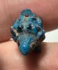 Picture of ANCIENT EGYPT.  BEAUTIFUL COLOR. GRECO - ROMAN - FAIENCE HEDGEHOG AMULET . 300 B.C - 100 A.D