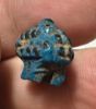 Picture of ANCIENT EGYPT.  BEAUTIFUL COLOR. GRECO - ROMAN - FAIENCE HEDGEHOG AMULET . 300 B.C - 100 A.D