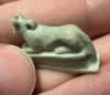 Picture of ANCIENT EGYPT.  BEAUTIFUL COLOR. GRECO - ROMAN - FAIENCE ANUBIS AMULET . 300 B.C - 100 A.D