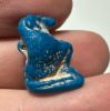 Picture of ANCIENT EGYPT.  BEAUTIFUL COLOR. GRECO - ROMAN - FAIENCE BABOON AMULET . 300 B.C - 100 A.D