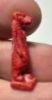 Picture of ANCIENT EGYPT.  VERY RARE RED  COLOR. GRECO - ROMAN - FAIENCE TAWERET AMULET . 300 B.C - 100 A.D