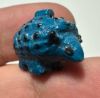 Picture of ANCIENT EGYPT.  BEAUTIFUL COLOR. GRECO - ROMAN - FAIENCE HEDGEHOG AMULET . 300 B.C - 100 A.D