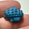 Picture of ANCIENT EGYPT.  BEAUTIFUL COLOR. GRECO - ROMAN - FAIENCE HEDGEHOG AMULET . 300 B.C - 100 A.D