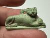 Picture of ANCIENT EGYPT.  BEAUTIFUL COLOR. GRECO - ROMAN - FAIENCE CAT AMULET . 300 B.C - 100 A.D