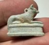 Picture of ANCIENT EGYPT.  BEAUTIFUL COLOR. GRECO - ROMAN - FAIENCE ANUBIS AMULET . 300 B.C - 100 A.D
