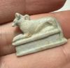 Picture of ANCIENT EGYPT.  BEAUTIFUL COLOR. GRECO - ROMAN - FAIENCE ANUBIS AMULET . 300 B.C - 100 A.D